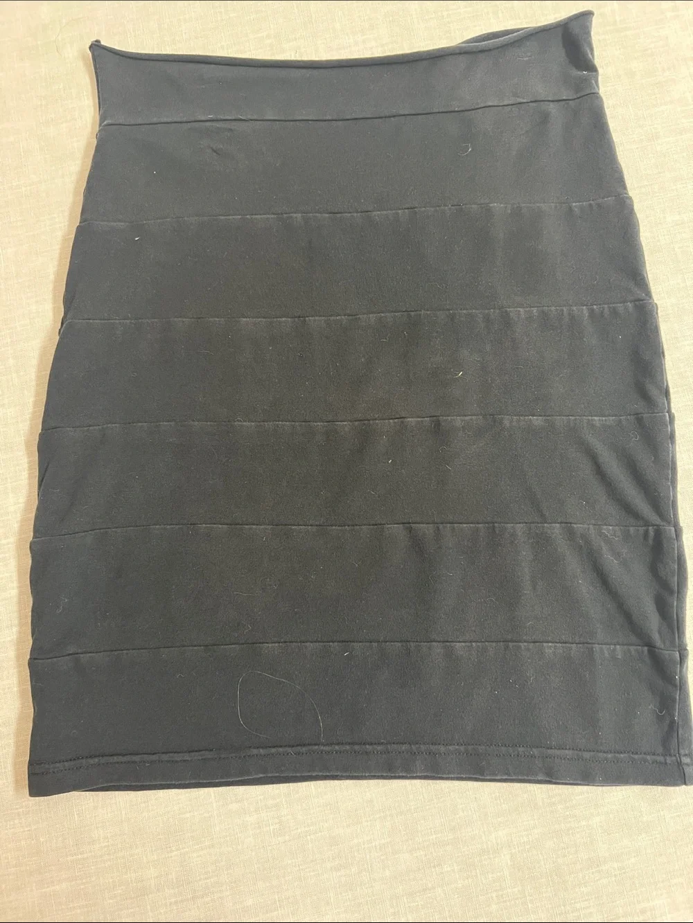 🌞 H&M Black Jersey Lightweight Bandage stretchy Bodycon Mini Skirt women size M